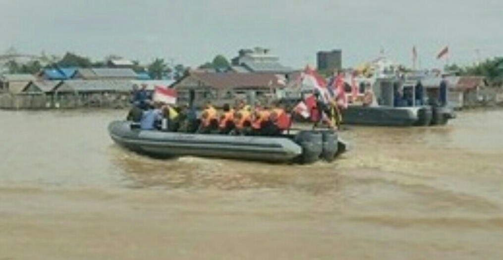 Korem 102/Pjg Gelar Susur Sungai dan Bhakti Sosial