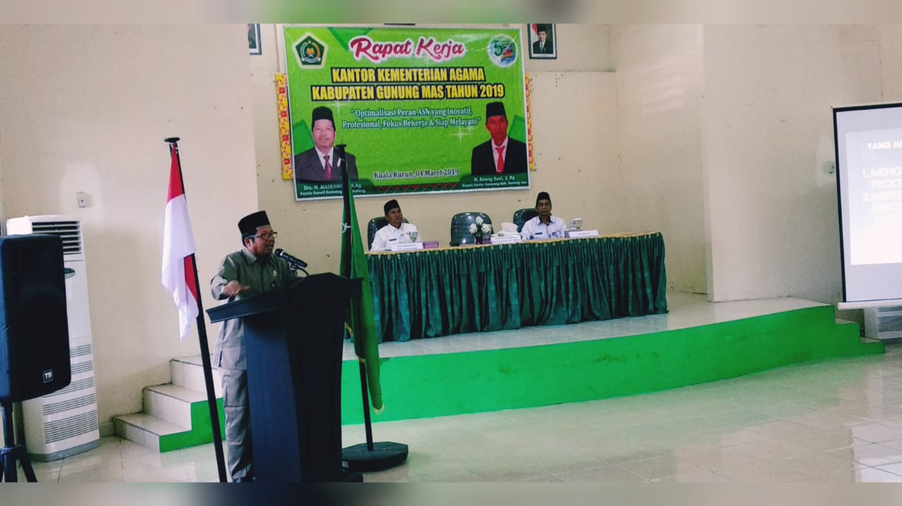 Gelar Rapat Kerja, Kakanwil Tegaskan Tiga Poin Ini