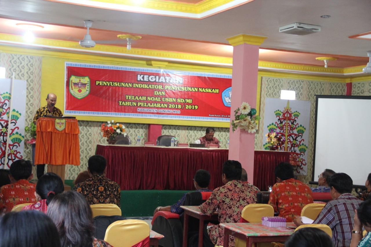 Penyusunan Materi USBN SD/MI di Gumas Libatkan Banyak Pihak