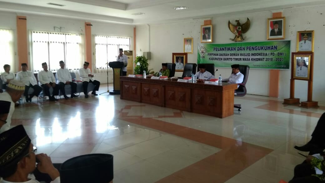 Pimpinan Daerah Dewan Masjid Indonesia Barito Timur 2018-2023 Dikukuhkan