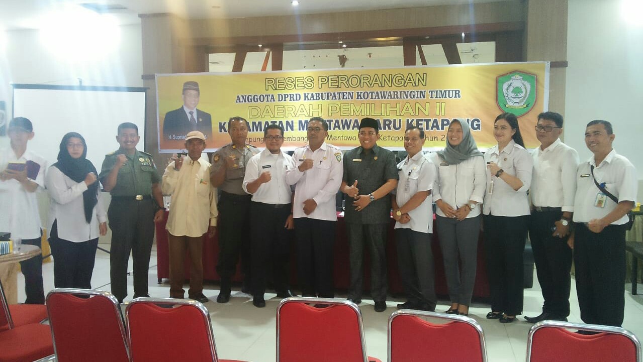 Hari Ini Wakil Ketua DPRD Kotim Reses Di Kecamatan MB Ketapang
