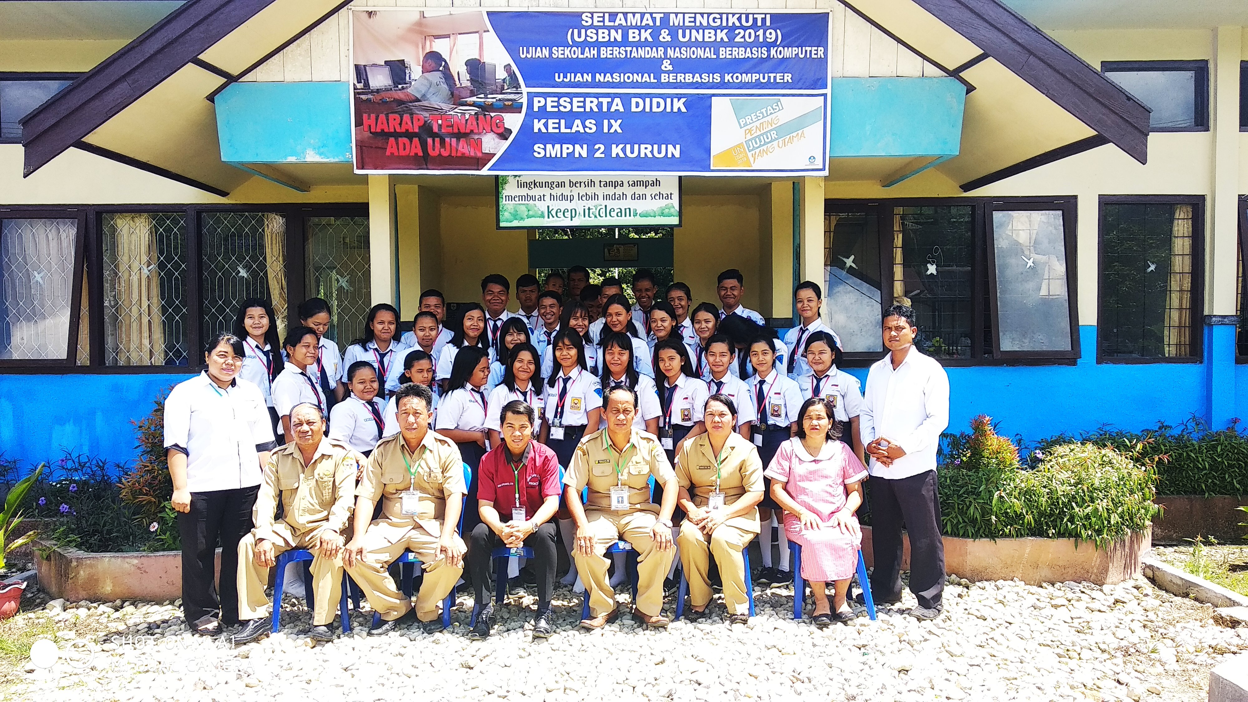 UNBK di SMPN 2 Kurun Berjalan Aman dan Lancar