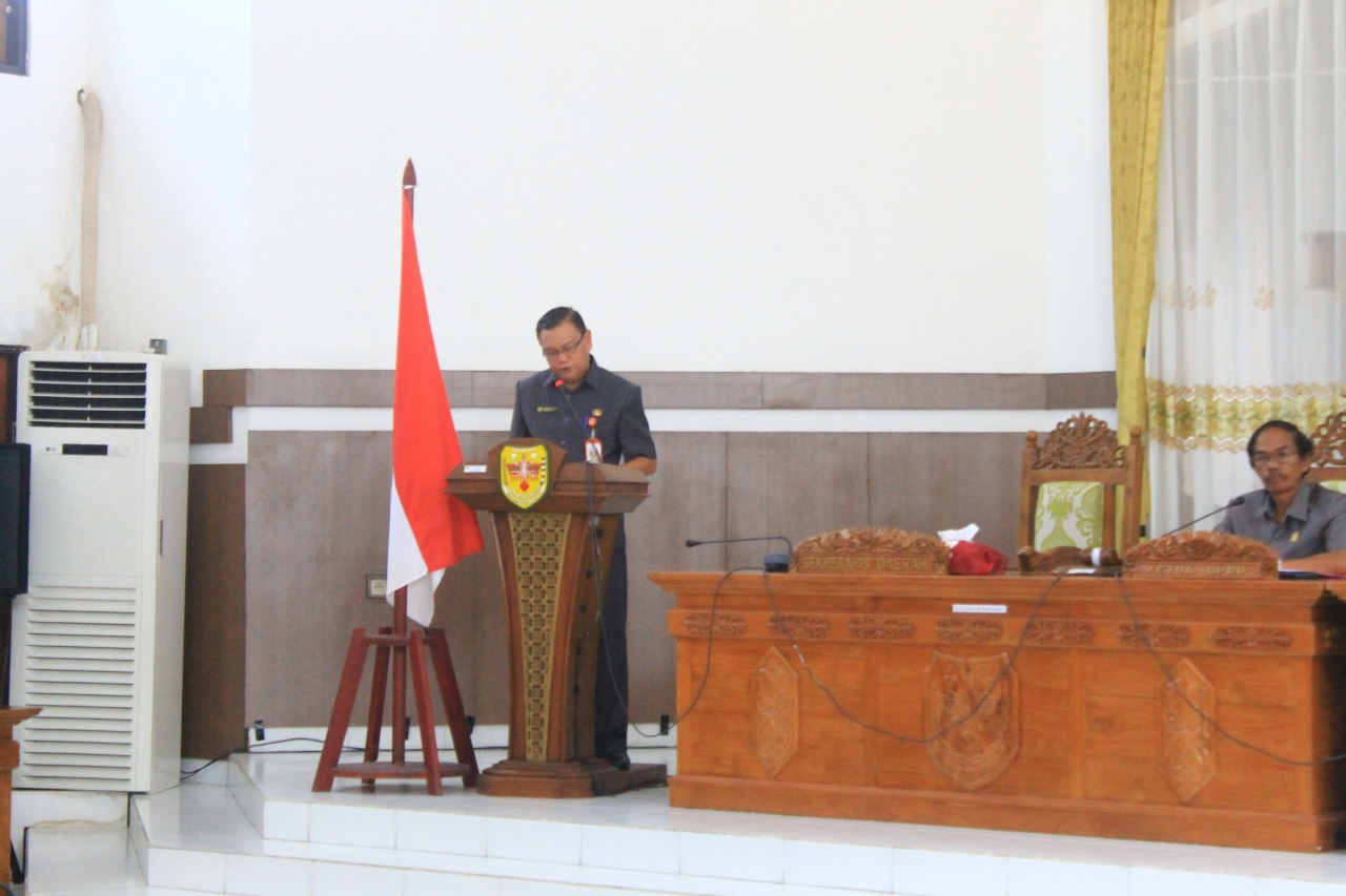Sampaikan Jawaban Pengajuan Tiga Buah Raperda 