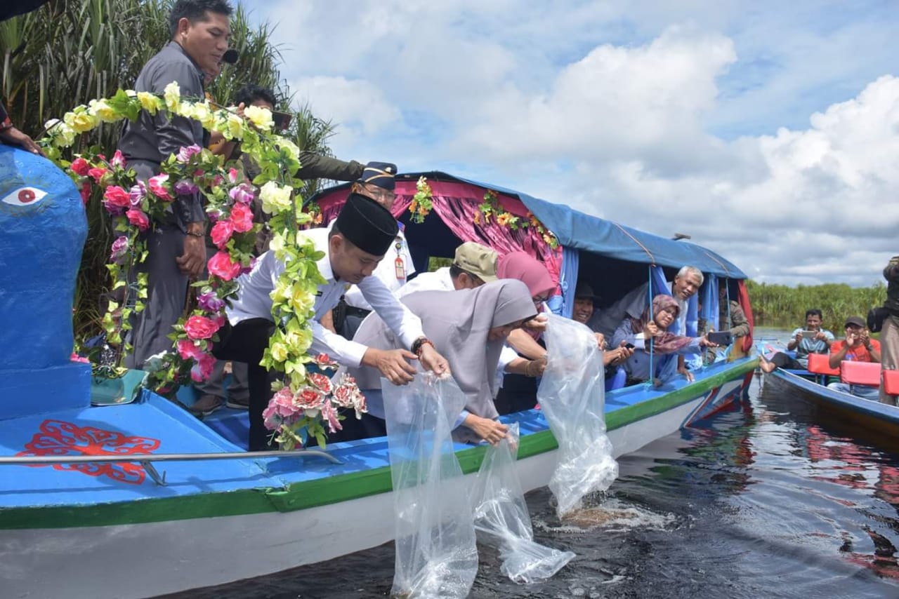 Restocking 72 Ribu Bibit Ikan di DAS Sebangau