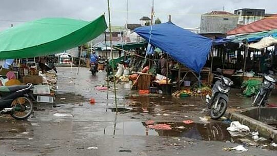 Seluruh Warga Samuda Saling Mengingatkan Menjaga Kebersihan Pasar