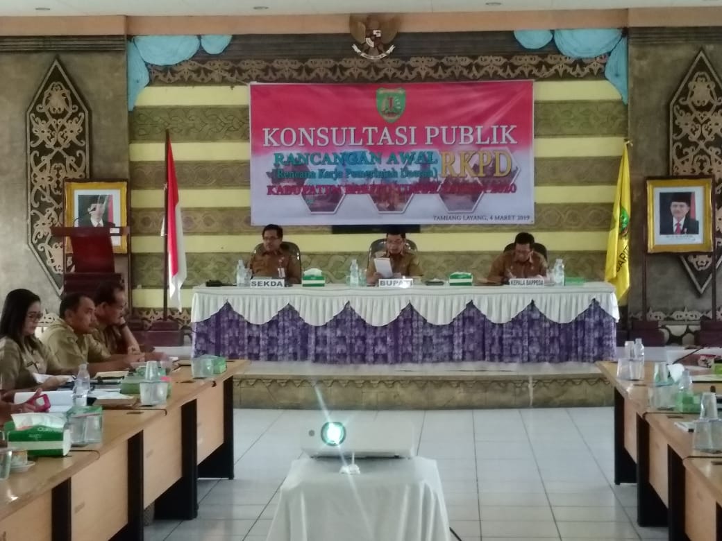 Bupati Pimpin Konsultasi Penyusunan RKPD 2020
