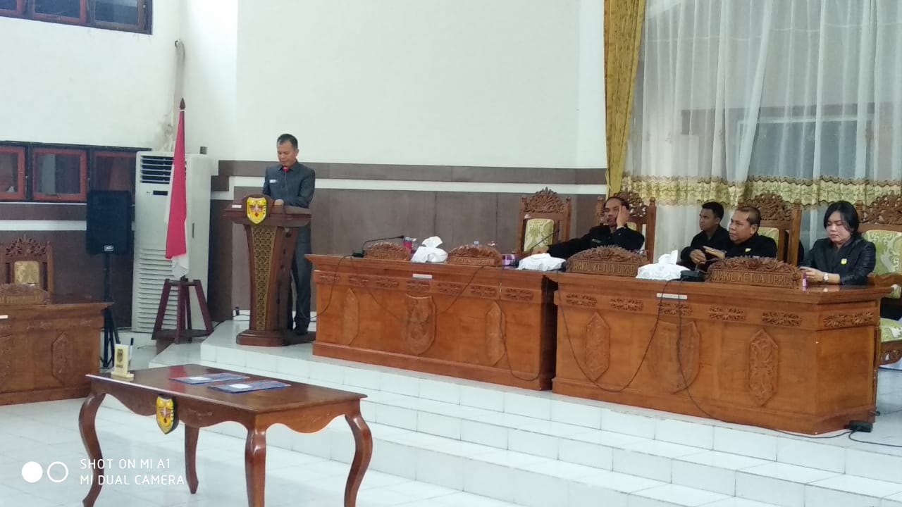 Tiga Raperda Sepakat Dibahas, Bupati Gumas Ucapkan Terima Kasih