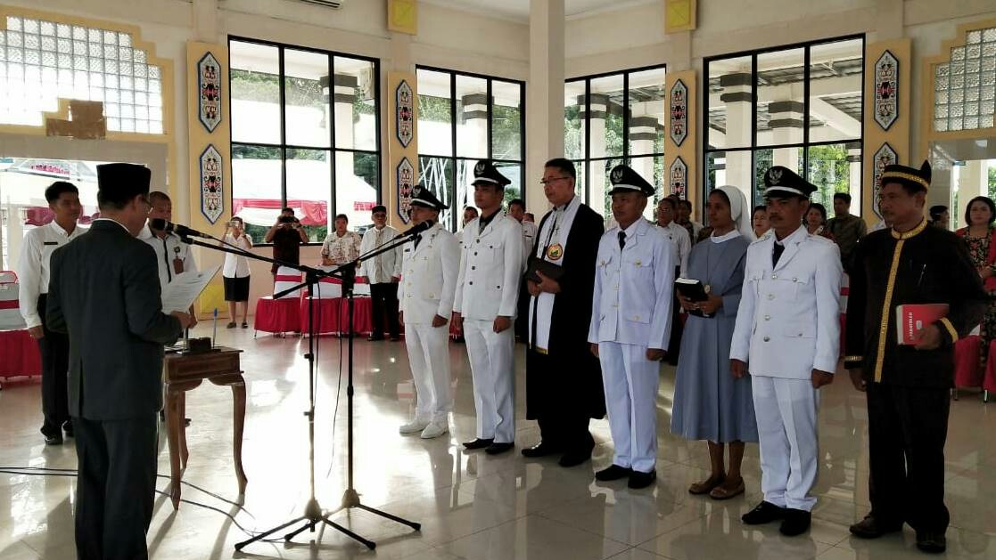 Bupati Katingan Lantik Empat Pj Kades