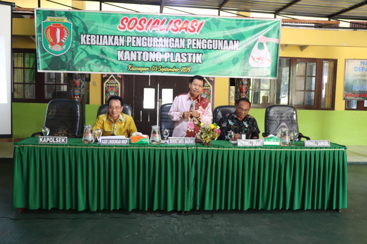 Pemkab Katingan Sosialisasikan Penggunaan Sampah Plastik