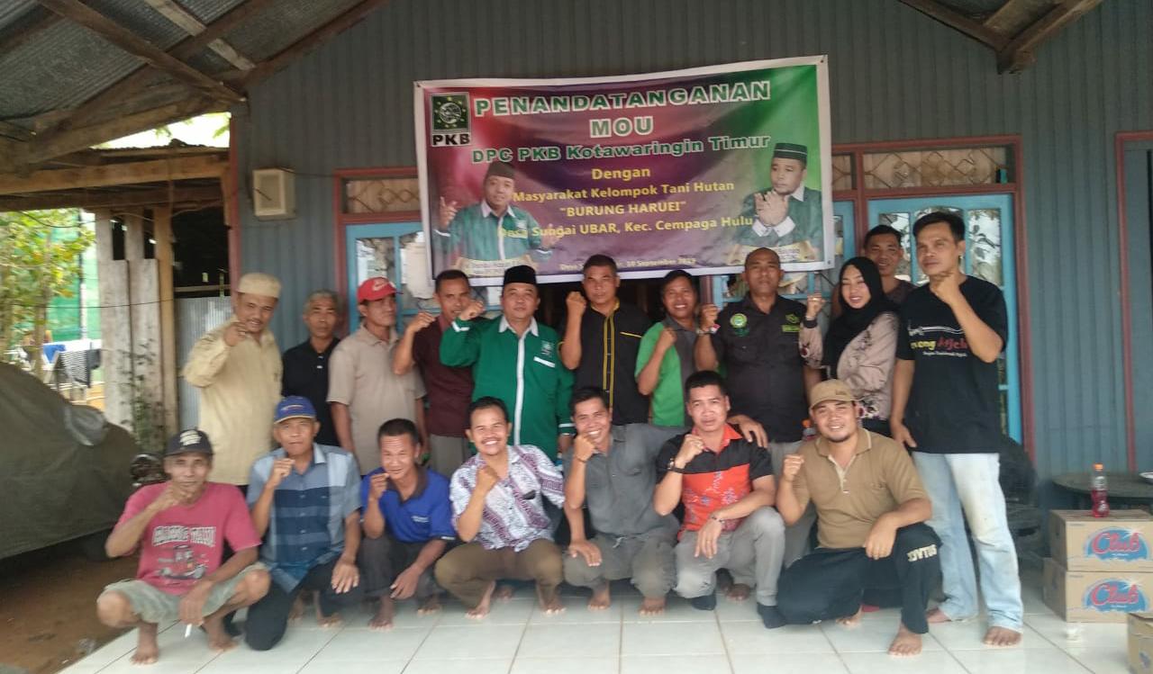 DPC PKB Kotim Komitmen Majukan Kelompok Tani Di Desa Ubar Mandiri