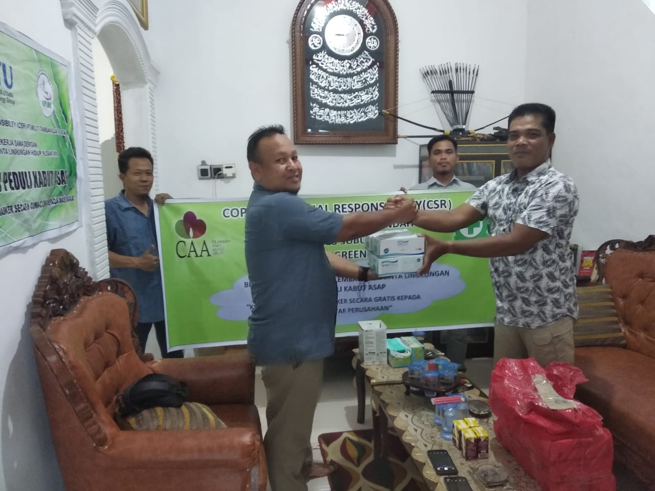 Kini Giliran CAA – Group Sumbang 1.000 Masker Kepada LPLHN Kalteng