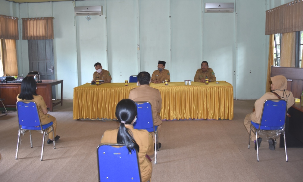 Meski Covid-19, Sertijab Plt Kadis Ketahanan Pangan Tetap Berlangsung