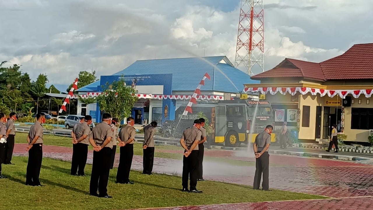 15 Personel Polres Barsel Naik Pangkat