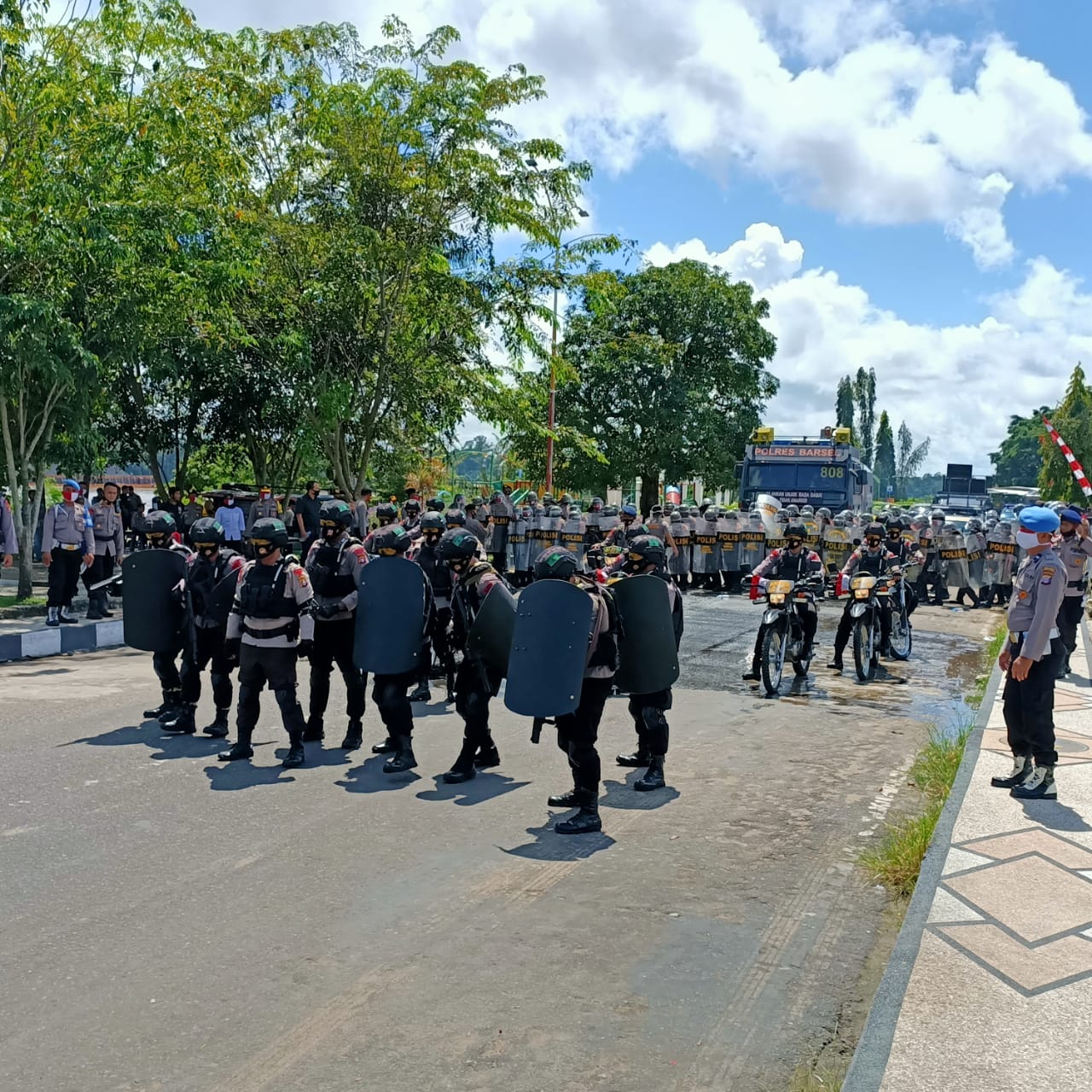 Jelang Pilgub 2020, Empat Polres Ini Gelar Simulasi Sispam