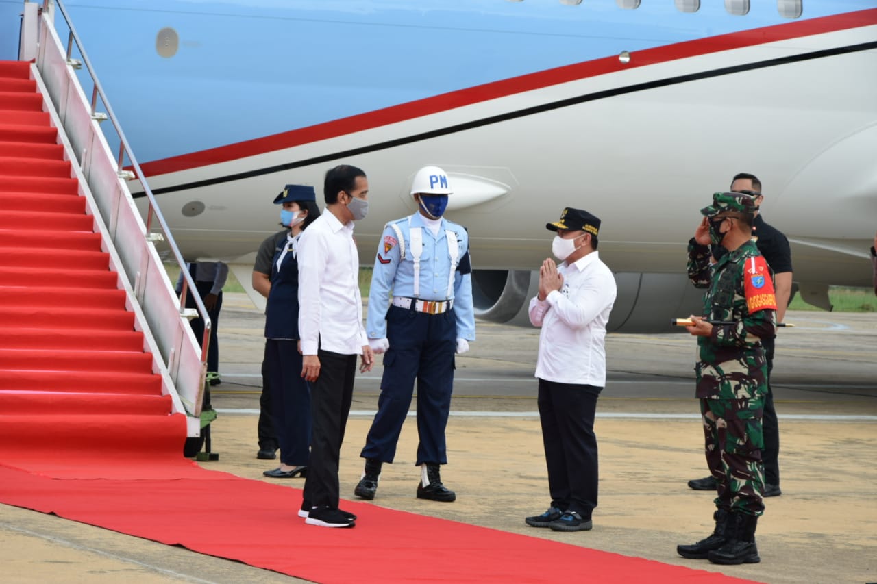 Joko Widodo Sambangi Kawasan Food Estate di Kalteng