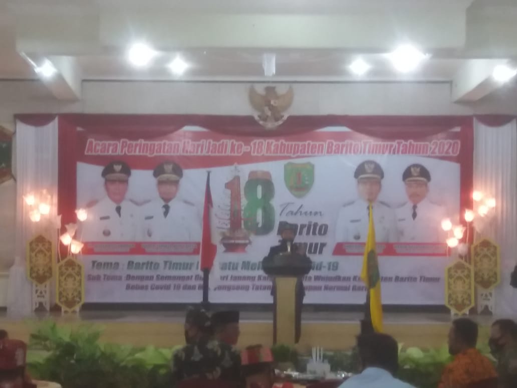 Lantaran Pandemi, Peringatan HUT Bartim Dilaksanakan Sederhana
