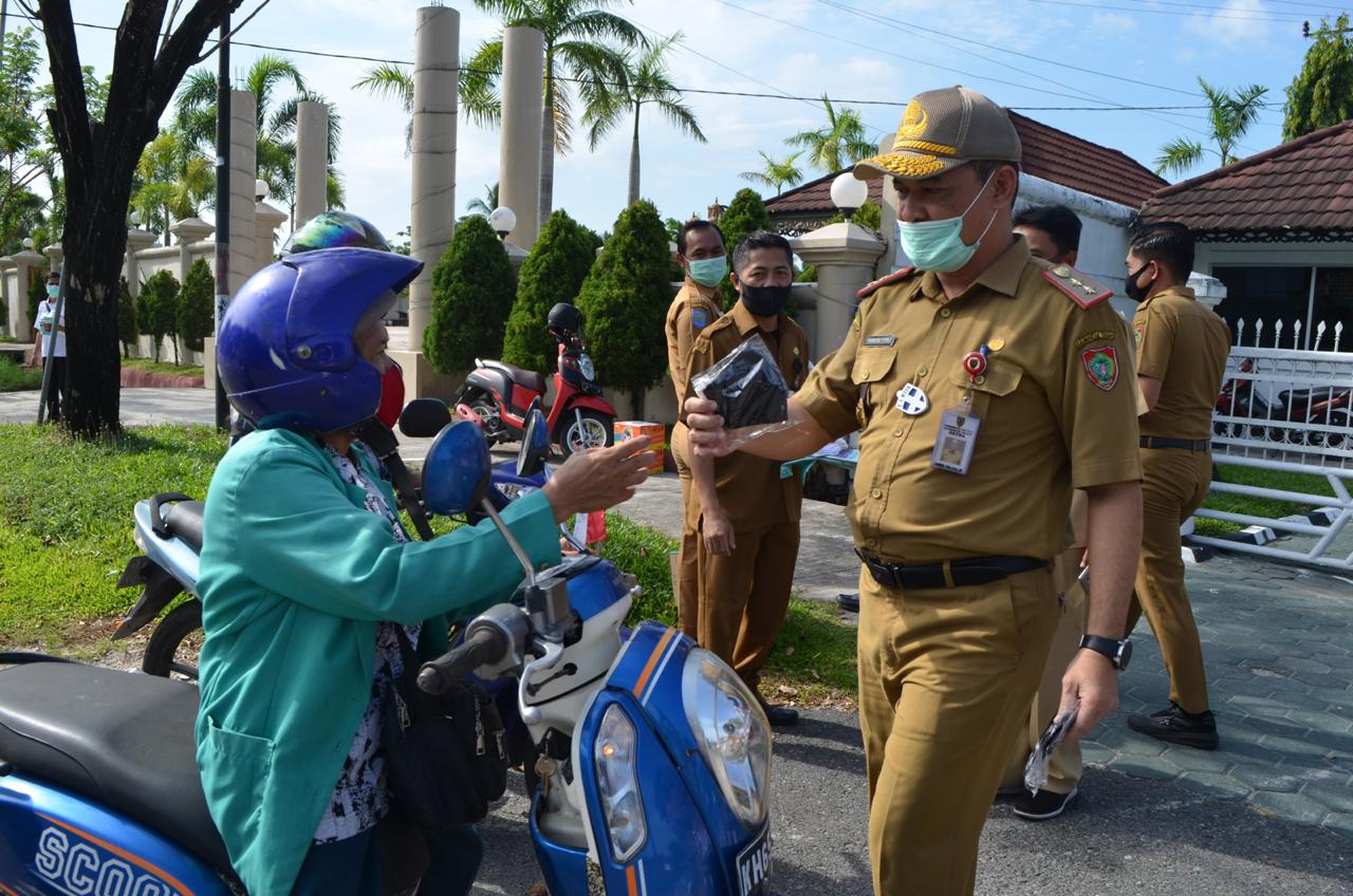 Sekda Kalteng Ajak Warganya Sukseskan Gerakan Pakai Masker
