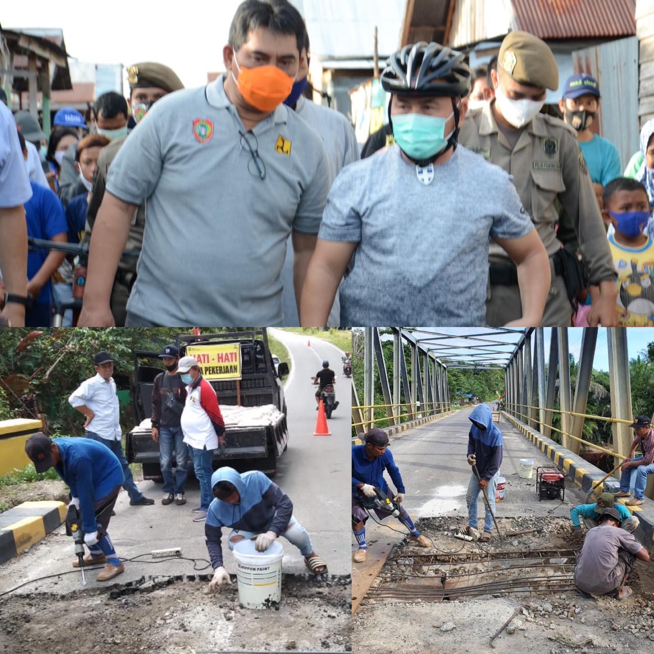 Usai Dapat Laporan, Kerusakan Jalan di Pulang Pisau Langsung Diperbaiki