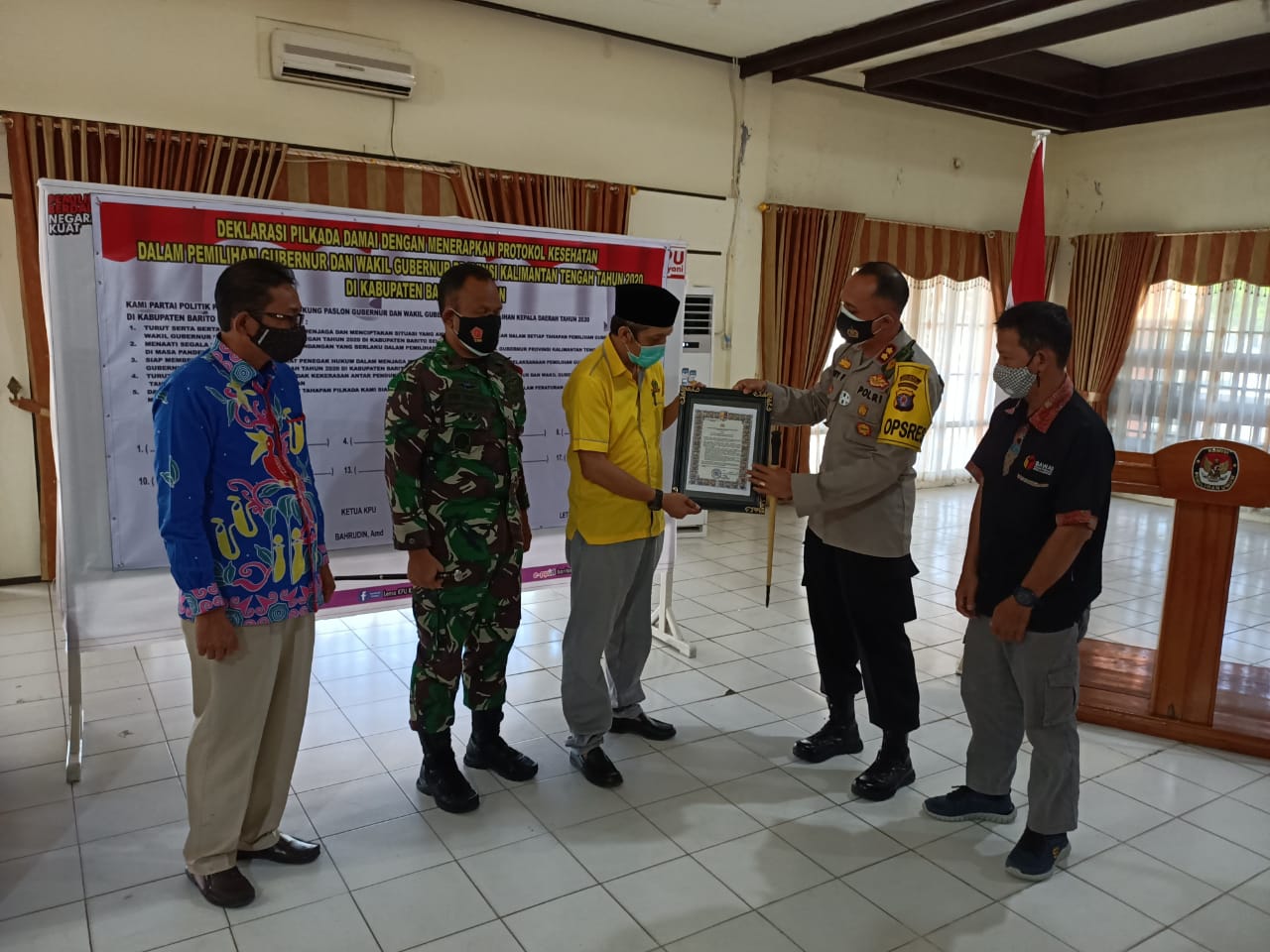 Polres Barsel Selenggarakan Deklarasi Pemilukada Damai