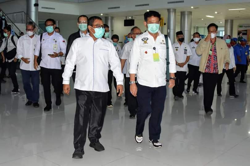 Kedatangan Mentan RI Syahrul Yasin Limpo Disambut Habib Ismail