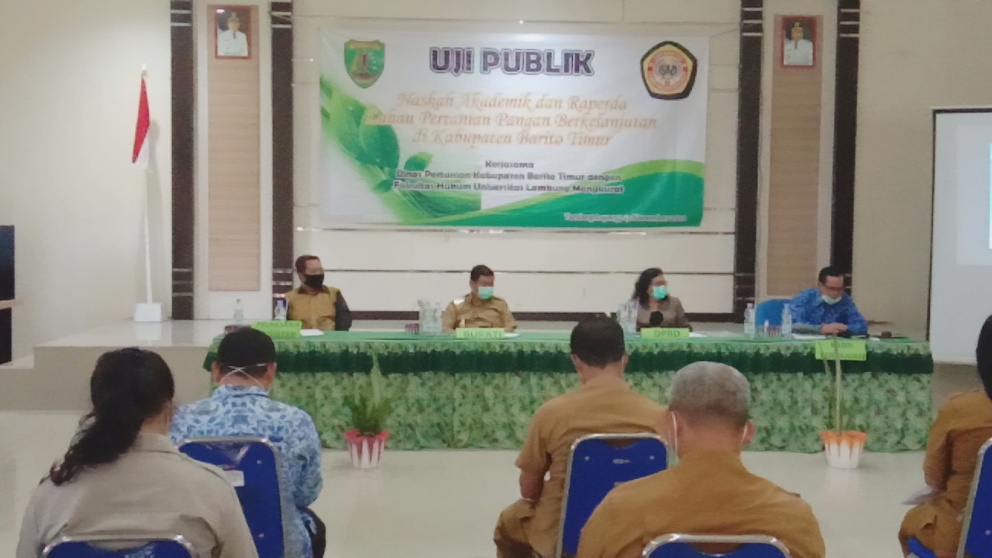 Uji Publik Raperda Lahan Pertanian Pangan Berkelanjutan