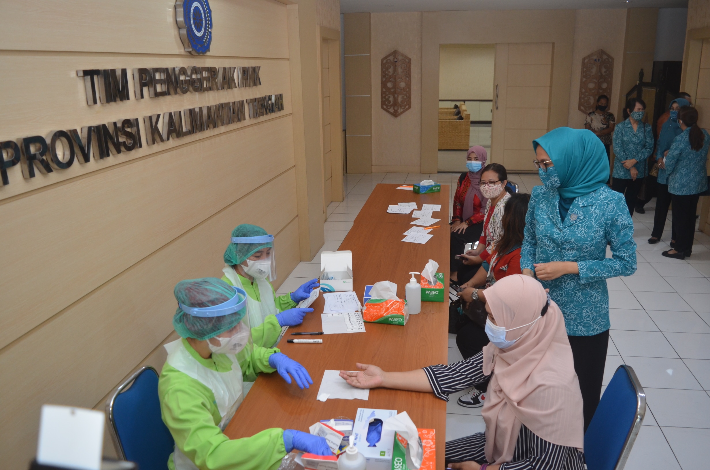 TP-PKK Kalteng dan IKAPTK Gelar Rapid Test Gratis untuk Kaum Ibu