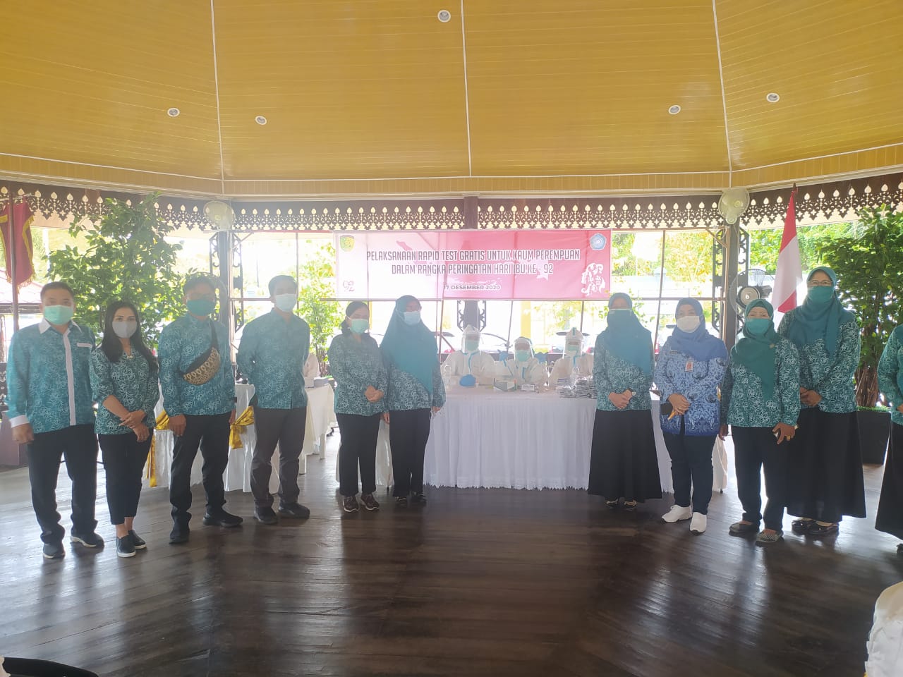 Jajaan TP-PKK Kota Palangka Raya Ikuti Rapid Test
