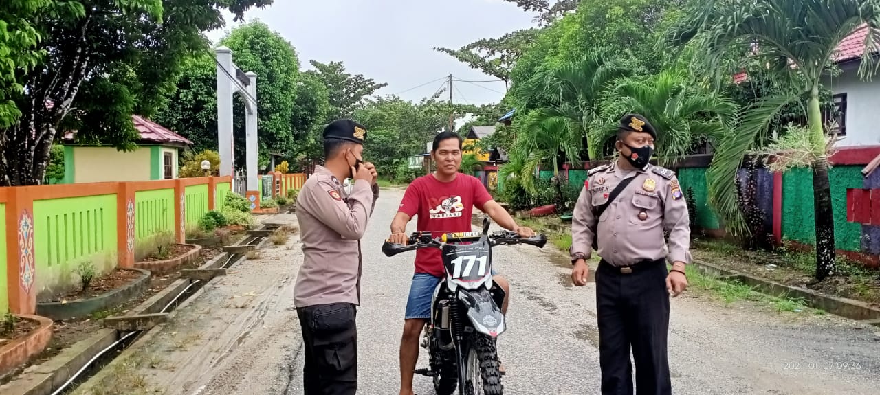 Polsek Tewah Kembali Jaring Pelanggar Prokes