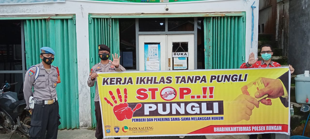 Polsek Rungan Gencar Sosialisasi Larangan Pungli