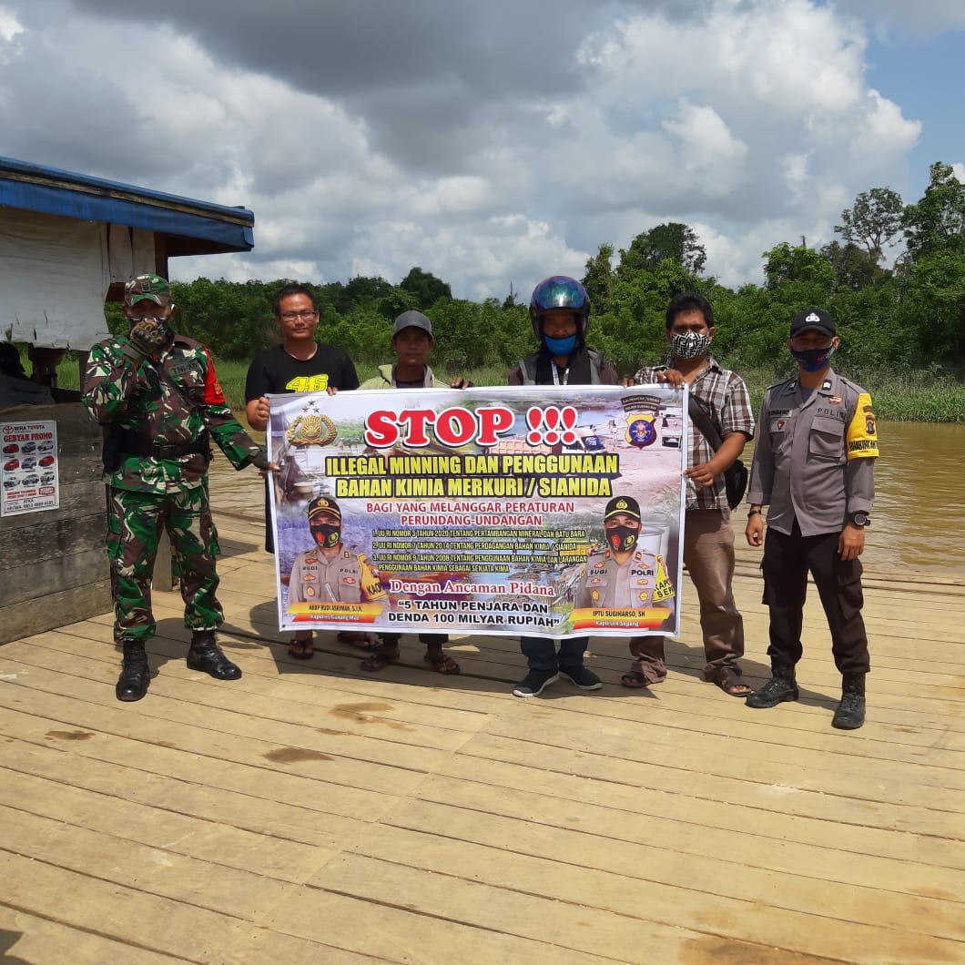 Polsek Sepang Sosialisasikan Larangan Tambang Emas Ilegal
