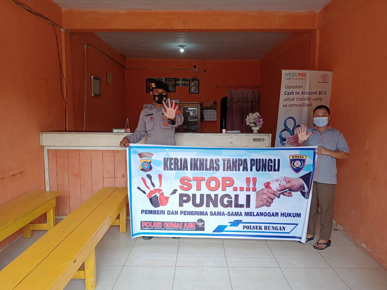 Polsek Rungan Harap Layanan Pemerintah di Wilayahnya Bebas Pungli