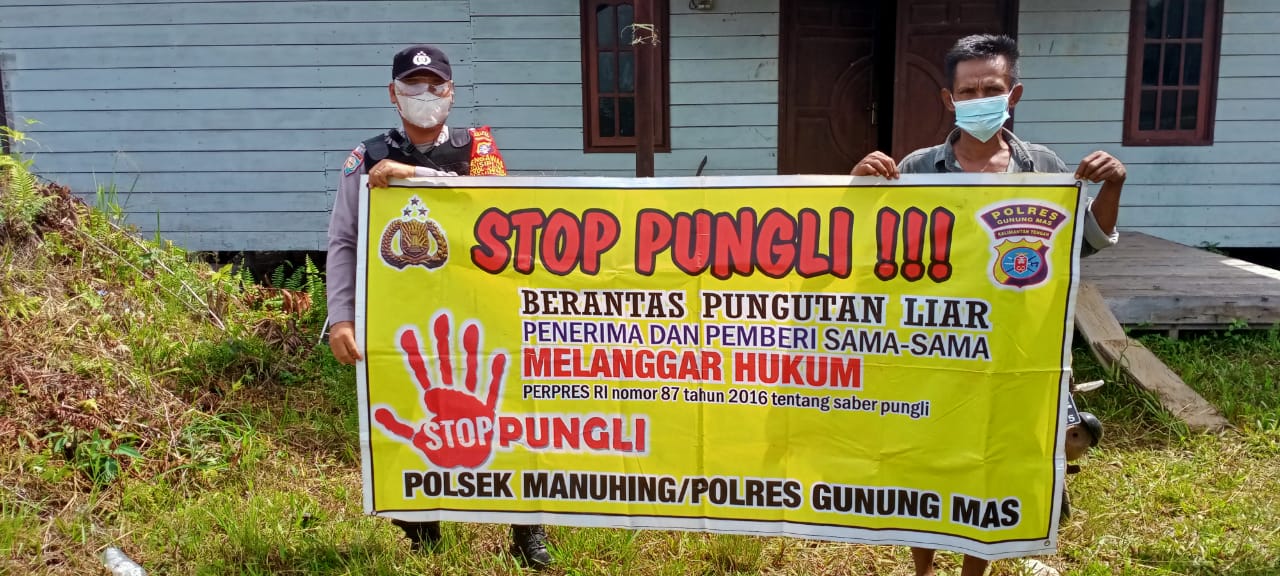 Edukasi Tentang Saber Pungli Terus Dilakukan Polsek Manuhing