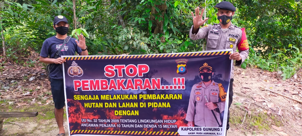 Ini Cara Polsek Rungan Cegah Bencana Karhutla
