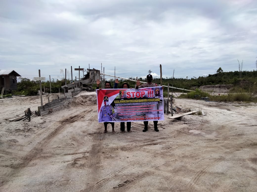 Polsek Kurun Rutin Sosialisasikan larangan Tambang Ilegal