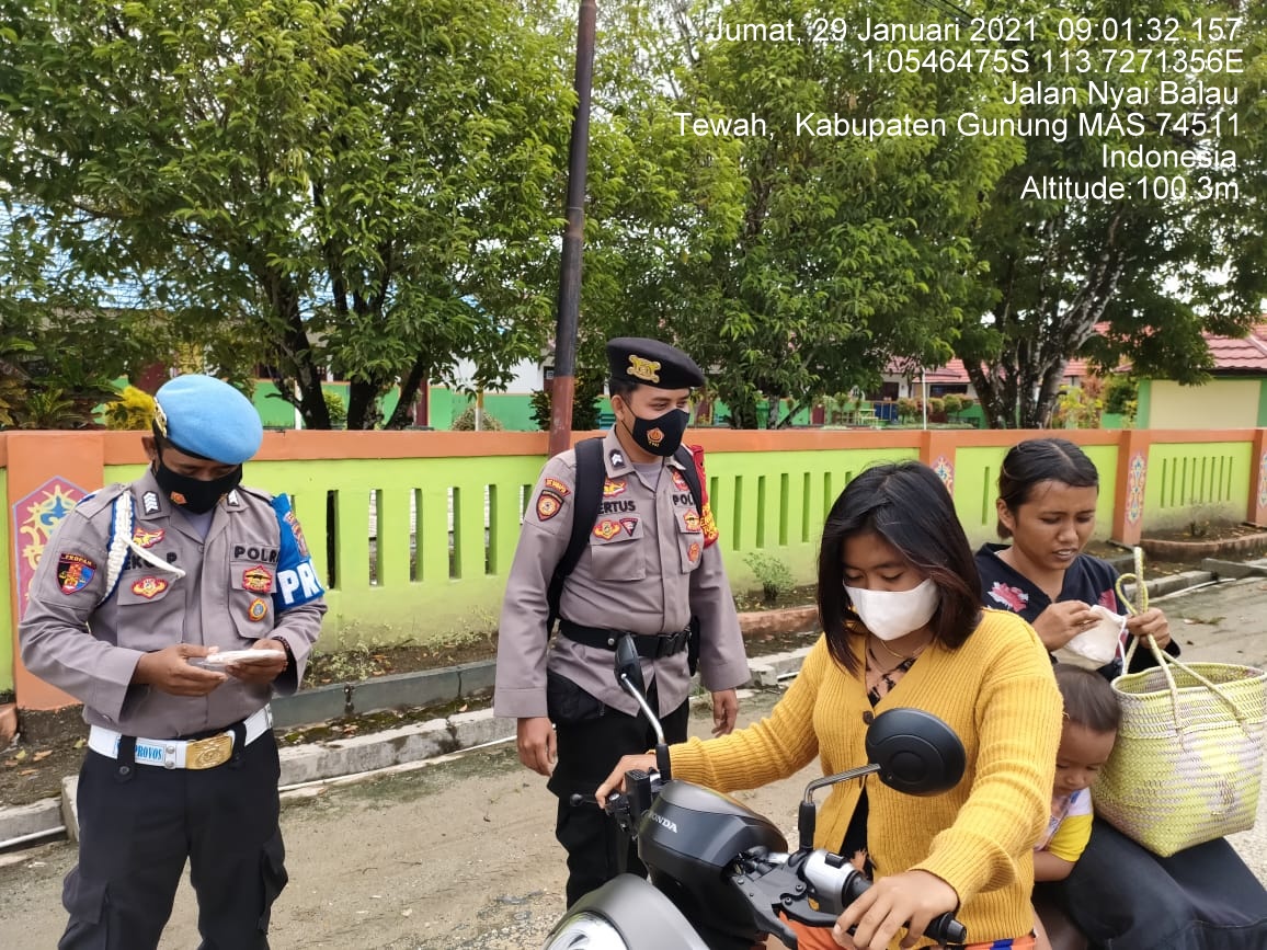 Polsek Tewah Kembali Gelar Ops Yustisi