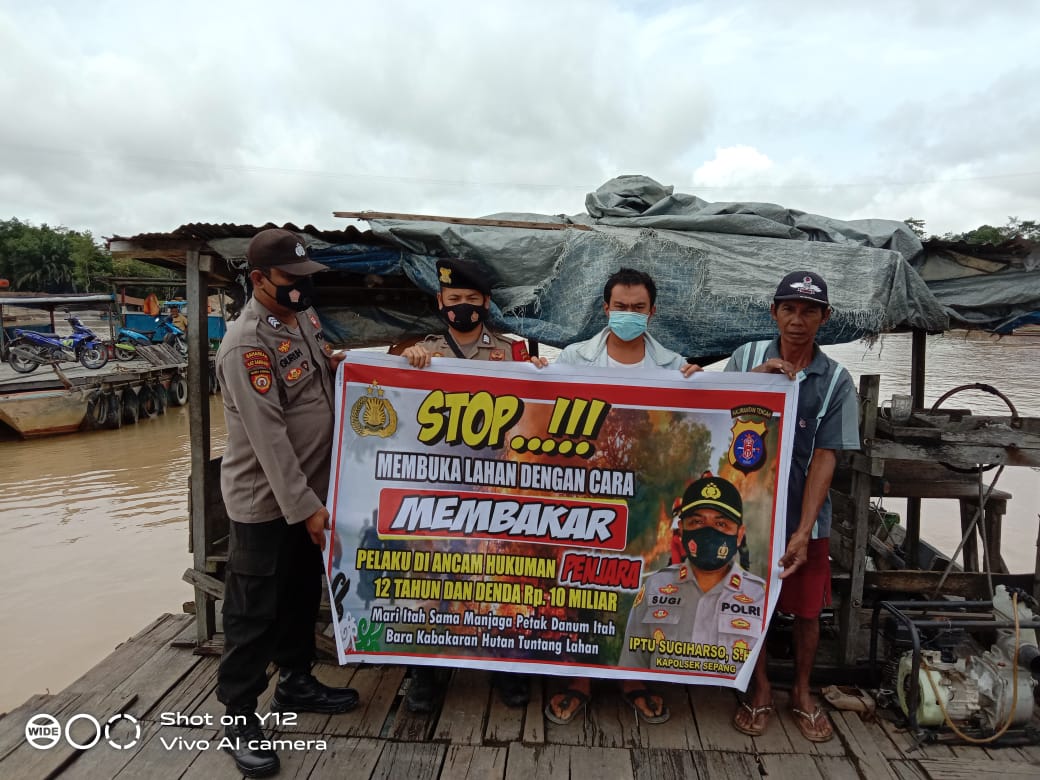 Polsek Sepang Rutin Imbau Larangan Bakar Lahan Sembarangan