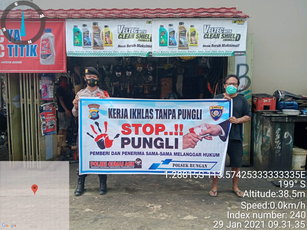 Edukasi Tentang Saber Pungli Terus Disampaikan Polsek Rungan