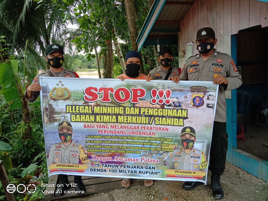 Imbauan Larangan Ilegal Minning Rutin Disampaikan Polsek Sepang