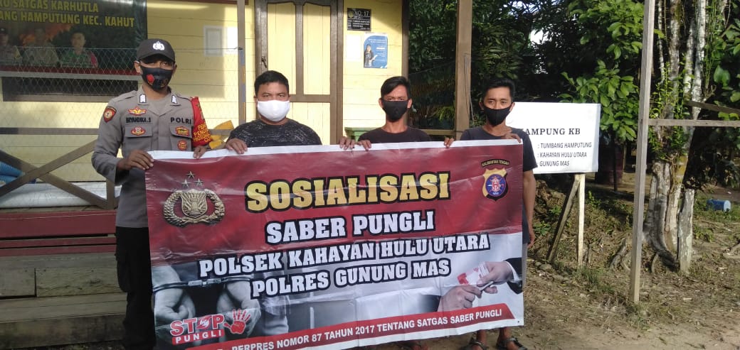 Imbauan Setop Praktik Pungli Terus Dikampanyekan Polsek Kahut