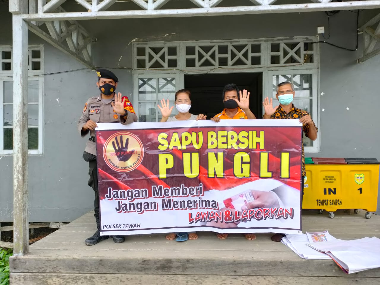 Polsek Tewah Kampanyekan Setop Praktik Pungli