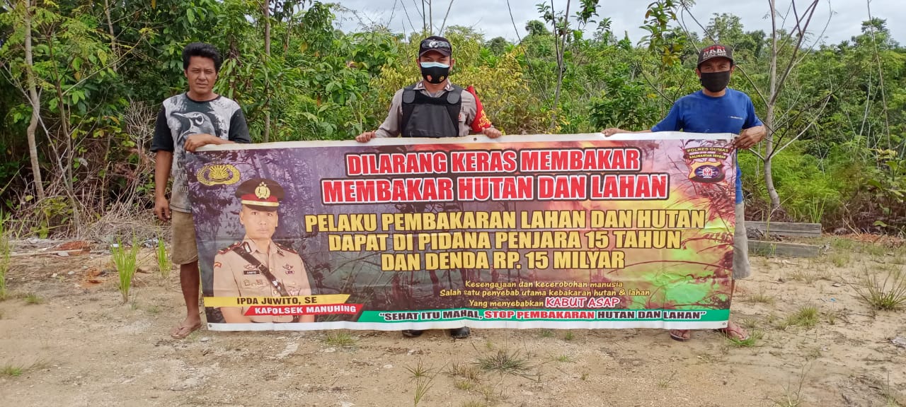 Ini Cara Polsek Manuhing Tekan Karhutla di Wilayah Hukumnya