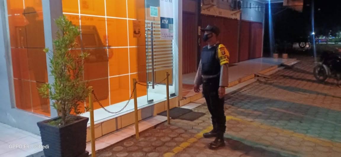Polisi Rutin Cek Perbankan Saat Jam Rawan Malam
