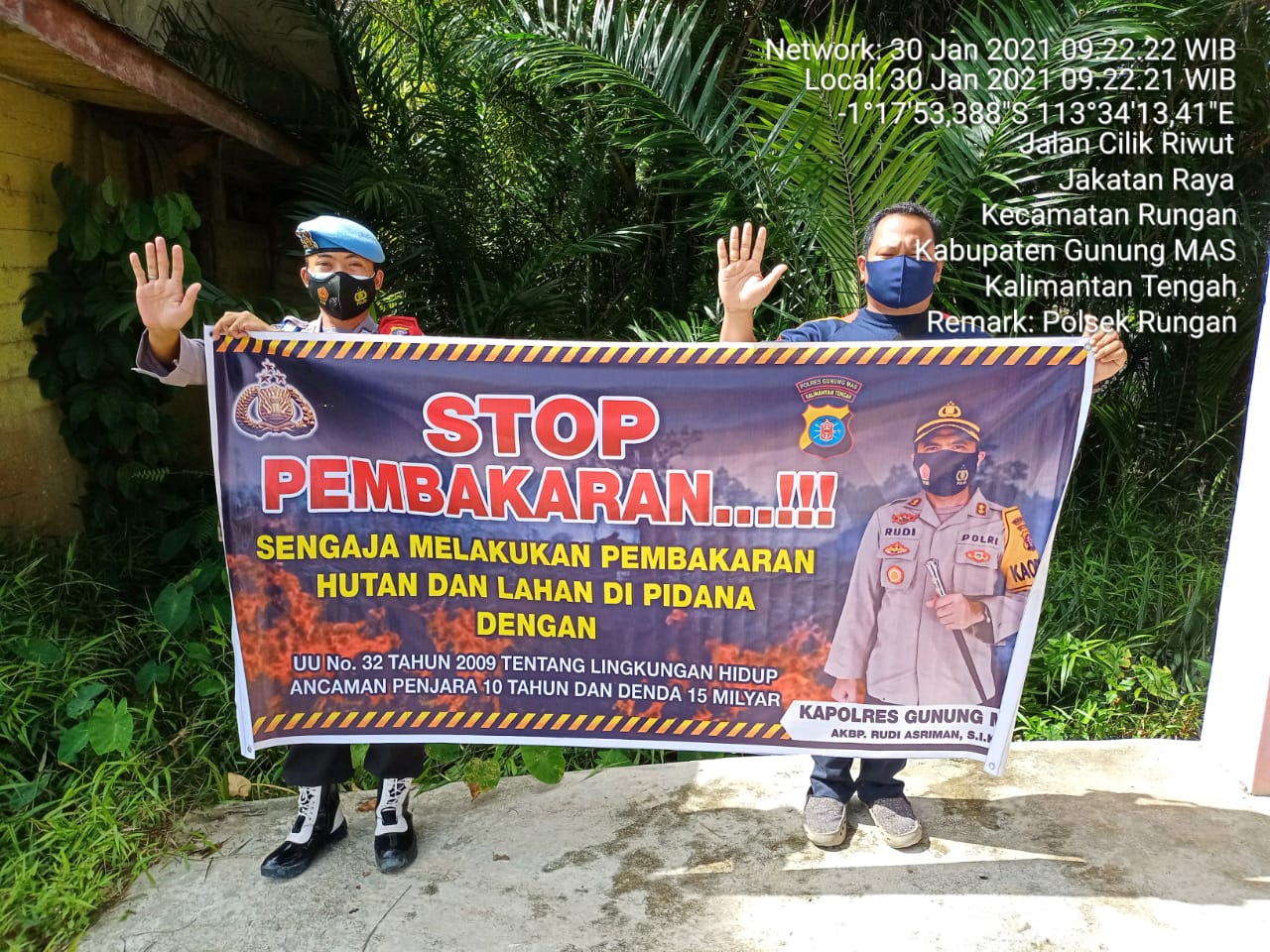 Larang Warga Rungan Lakukan Karhutla