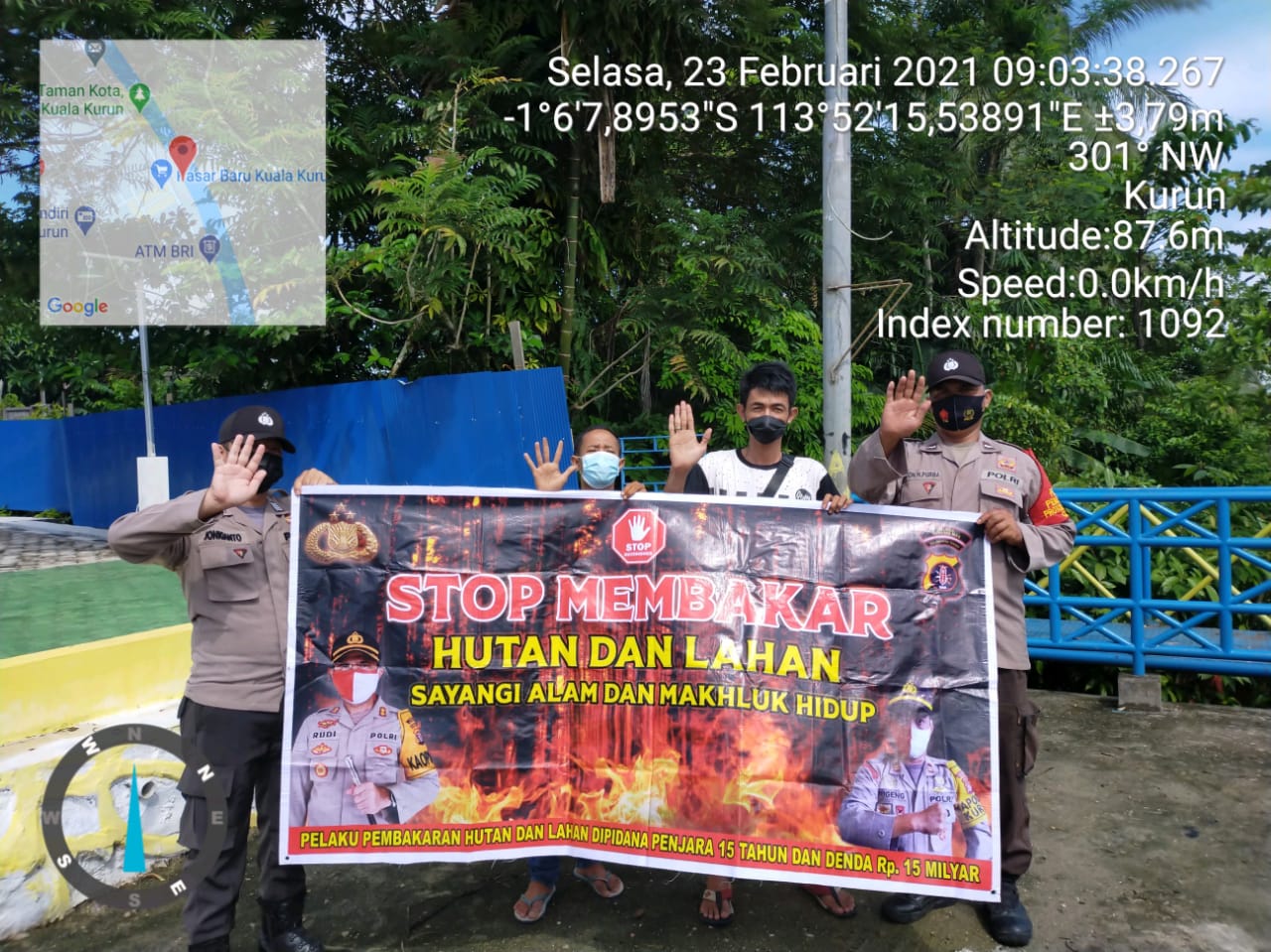 Berharap Warga Kurun Tidak Bakar Lahan