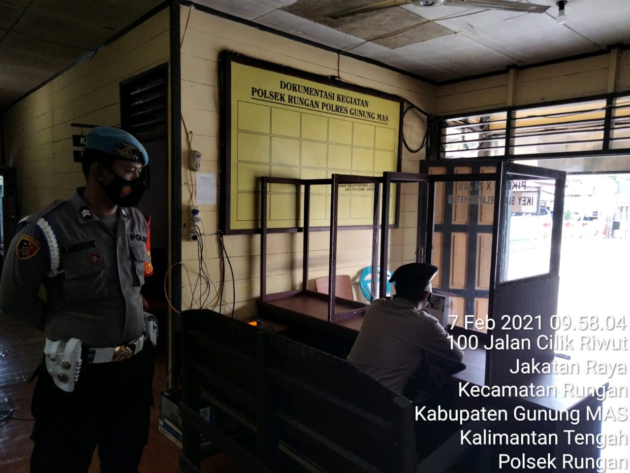 Polsek Rungan Rutin Strerilisasi Kantornya