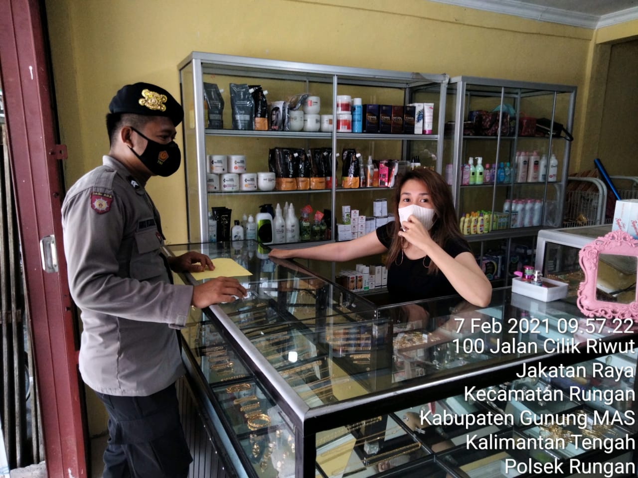 Polsek Rungan Imbau Warganya Selalu Patuhi Prokes