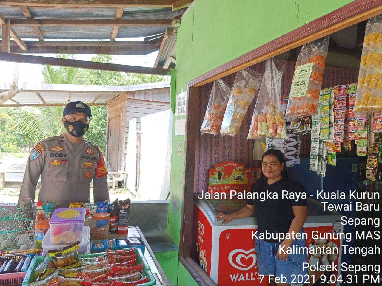 Terkait Prokes, Ini Cara Polsek Sepang Beri Imbauan