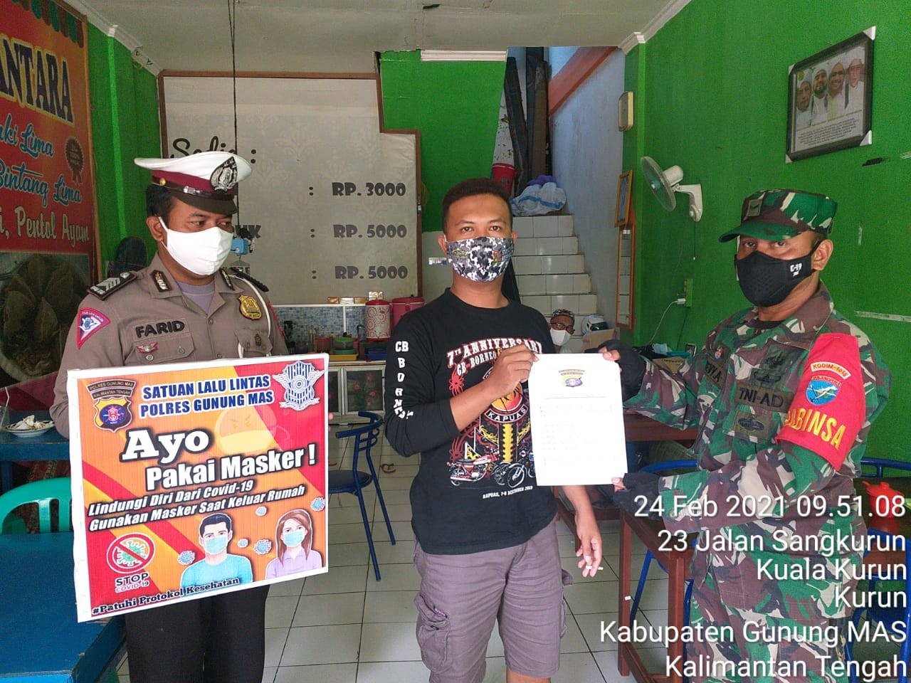 Ajak Warganya Patuhi Prokes Ajak Warganya Patuhi Prokes
