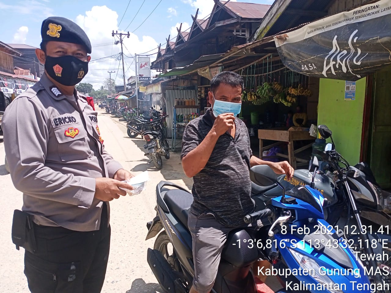 Polsek Tewah Kembali Gelar Ops Yustisi