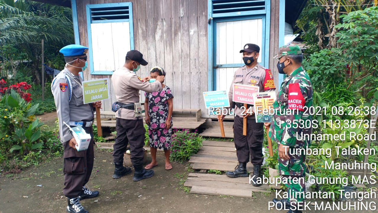 Aktif Awasi PPKM di Wilayah Manuhing